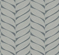 Luminous Leaves Charcoal & Silver Modern Metals Wallpaper by York Wallcoverings