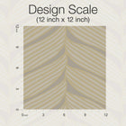 MD7164 Luminous Leaves Grey & Gold Modern Metals Wallpaper by York Wallcoverings