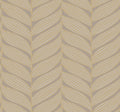Luminous Leaves Grey & Gold Modern Metals Wallpaper by York Wallcoverings