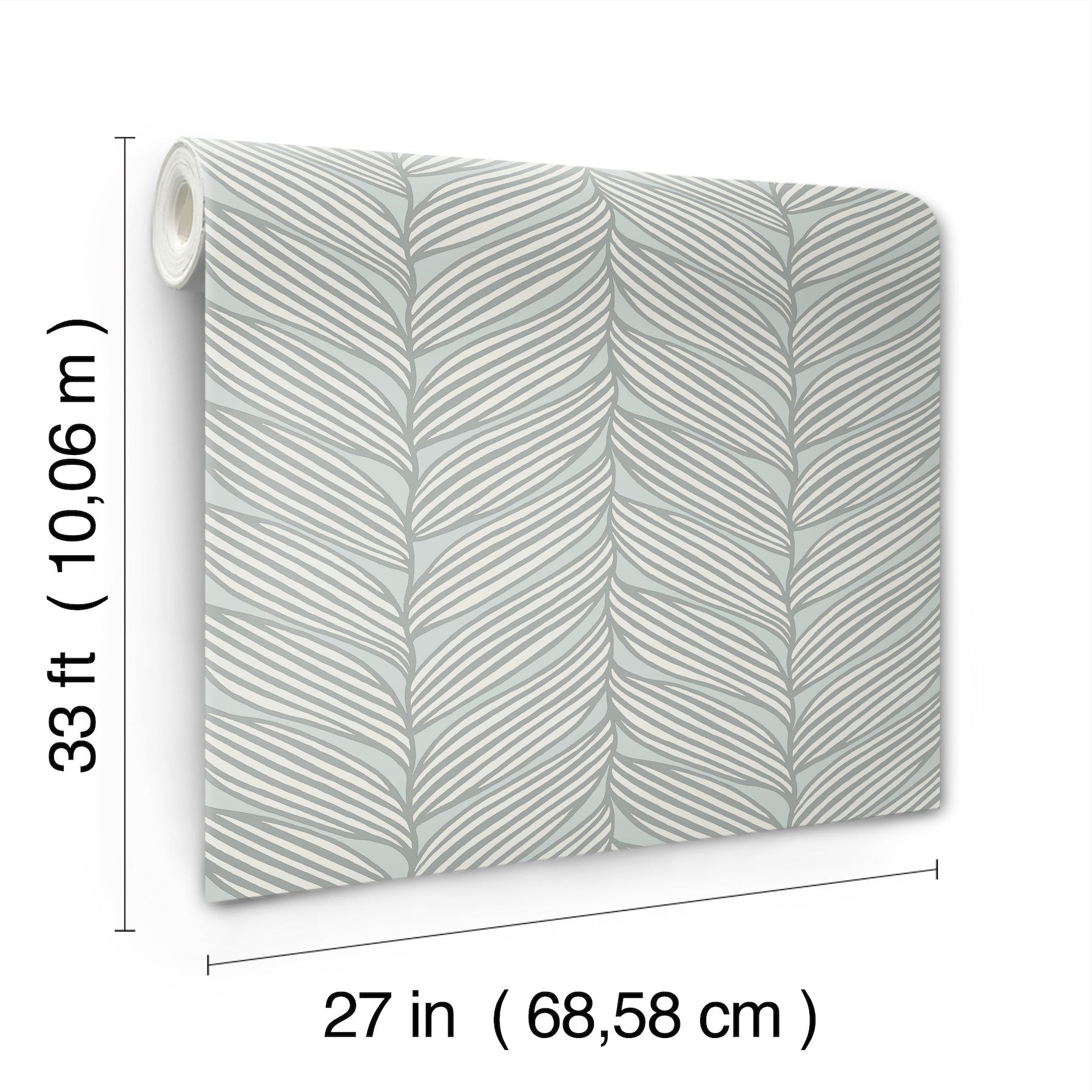 MD7165 Luminous Leaves Spa & Silver Modern Metals Wallpaper by York Wallcoverings