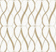 Graceful Geo Cream & Gold Modern Metals Wallpaper by York Wallcoverings
