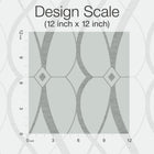 MD7172 Graceful Geo Spa & Silver Modern Metals Wallpaper by York Wallcoverings
