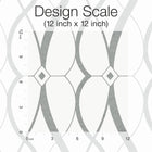 MD7173 Graceful Geo White & Silver Modern Metals Wallpaper by York Wallcoverings
