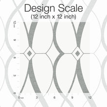 MD7173 Graceful Geo White & Silver Modern Metals Wallpaper by York Wallcoverings