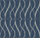 Graceful Geo Navy & Silver Modern Metals Wallpaper by York Wallcoverings