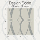 MD7175 Graceful Geo Beige & Silver Modern Metals Wallpaper by York Wallcoverings
