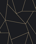Nazca Black & Gold Modern Metals Wallpaper by York Wallcoverings