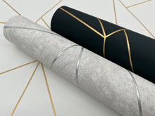 MD7182 Nazca White & Gold Modern Metals Wallpaper by York Wallcoverings
