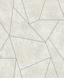 MD7183 Nazca Neutral & Silver Modern Metals Wallpaper by York Wallcoverings