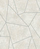 Nazca Neutral & Silver Modern Metals Wallpaper by York Wallcoverings