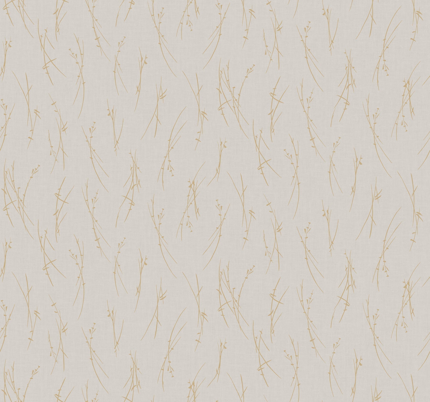 MD7191 Sprigs Light Grey & Gold Modern Metals Wallpaper by York Wallcoverings
