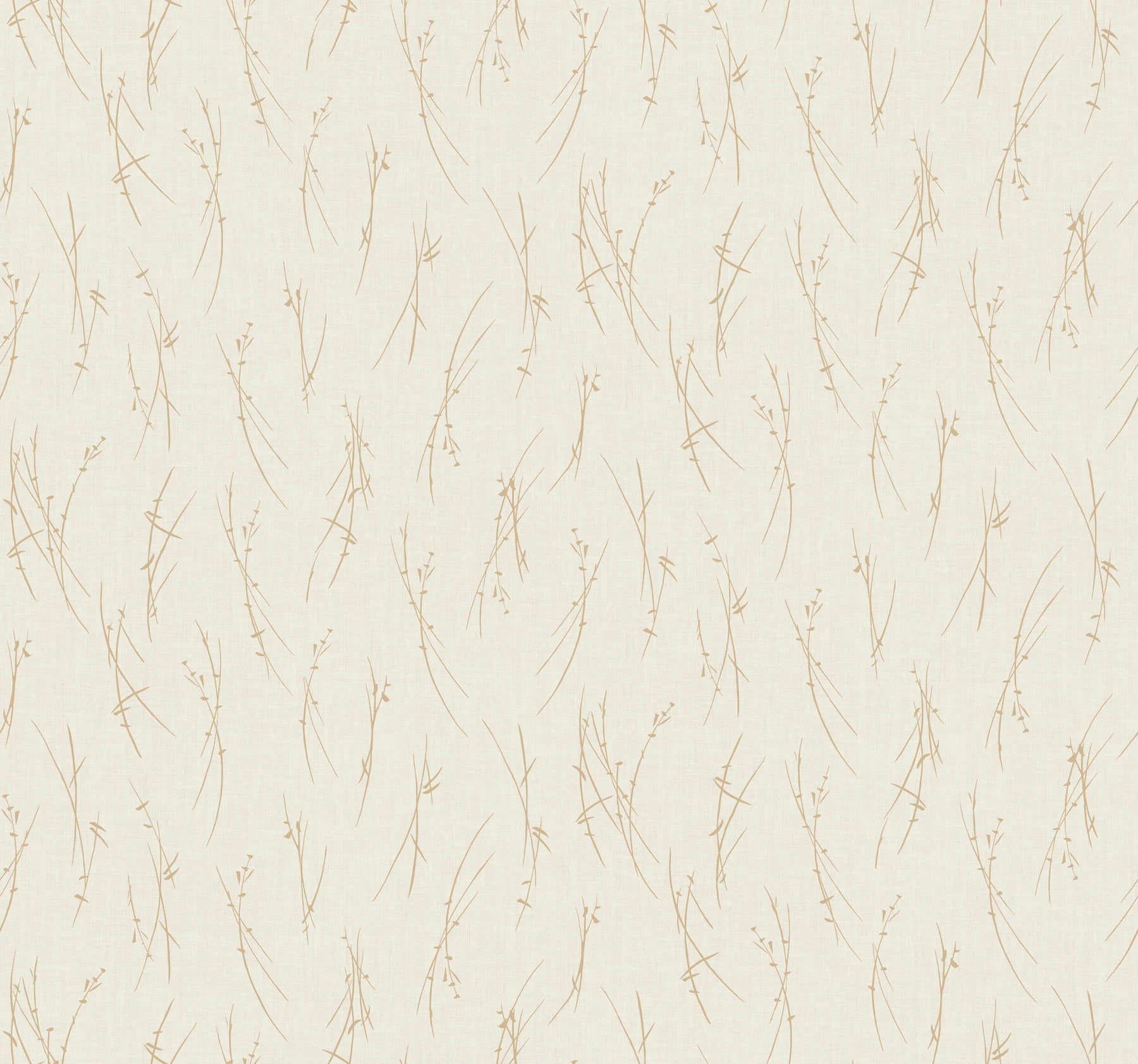 MD7192 Sprigs Cream & Gold Modern Metals Wallpaper by York Wallcoverings