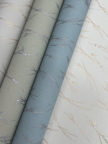 MD7192 Sprigs Cream & Gold Modern Metals Wallpaper by York Wallcoverings