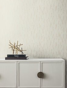 MD7192 Sprigs Cream & Gold Modern Metals Wallpaper by York Wallcoverings