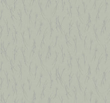 MD7194 Sprigs Eucalyptus & Silver Modern Metals Wallpaper by York Wallcoverings