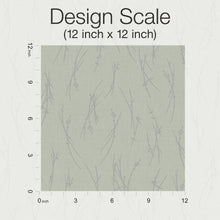 MD7194 Sprigs Eucalyptus & Silver Modern Metals Wallpaper by York Wallcoverings
