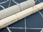 MD7202 Sun Circles Cream & Gold Modern Metals Wallpaper by York Wallcoverings