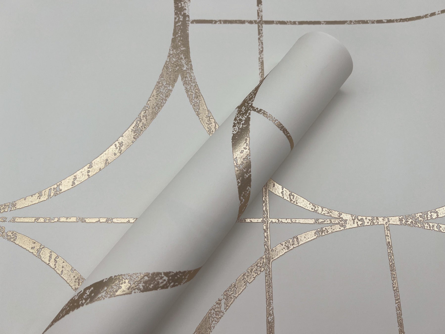 MD7202 Sun Circles Cream & Gold Modern Metals Wallpaper by York Wallcoverings