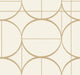 Sun Circles Cream & Gold Modern Metals Wallpaper by York Wallcoverings
