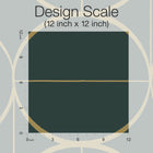 MD7203 Sun Circles Emerald & Gold Modern Metals Wallpaper by York Wallcoverings