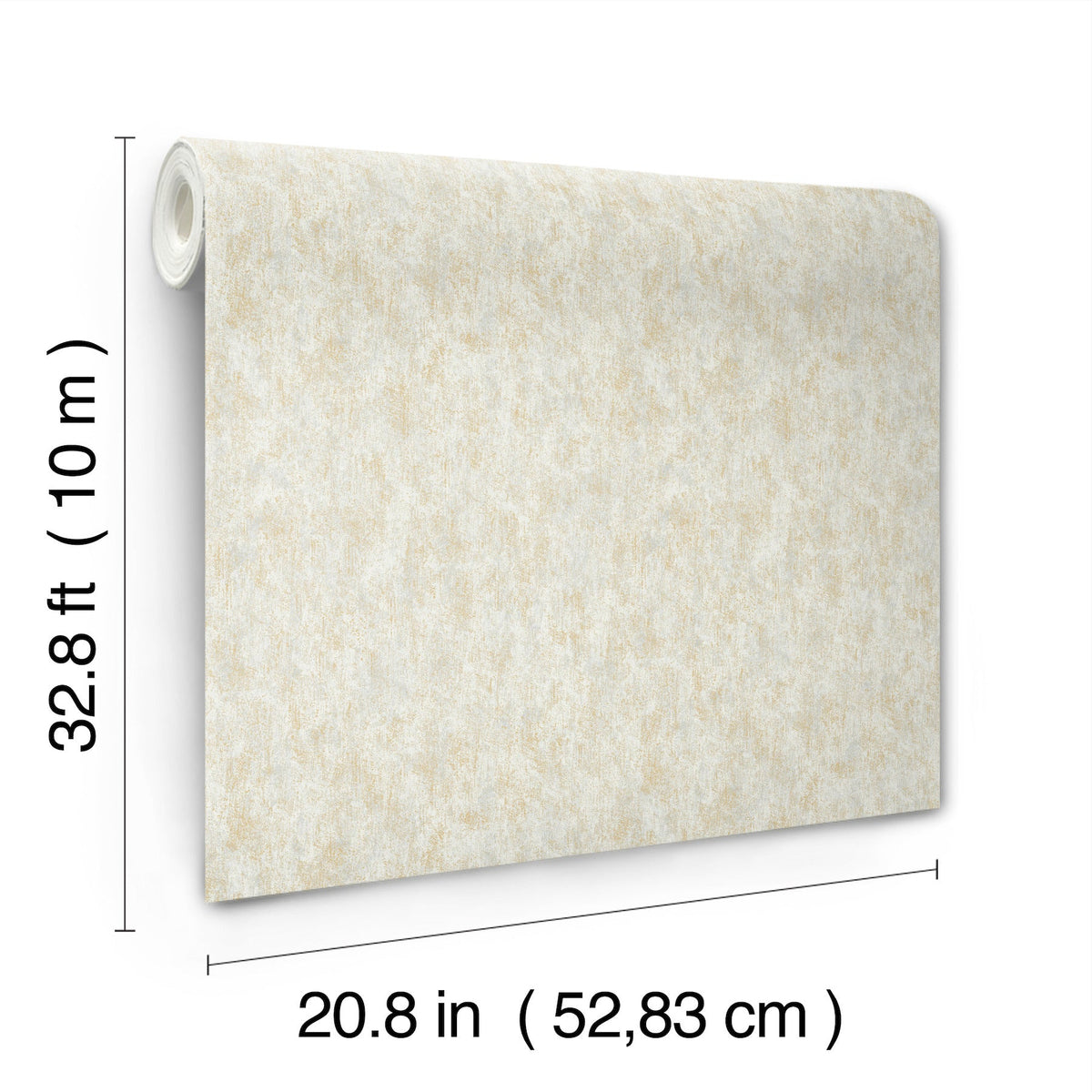 MD7211 Shimmering Patina Neutral & Gold Modern Metals Wallpaper by York Wallcoverings