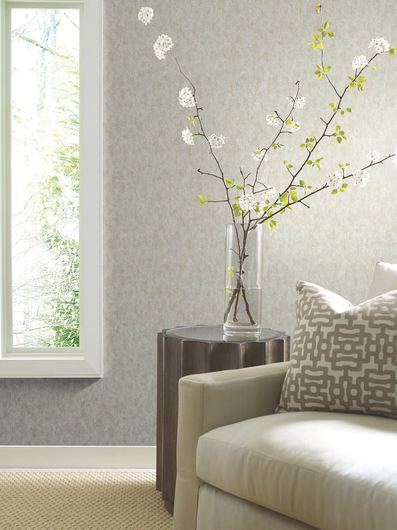 MD7211 Shimmering Patina Neutral & Gold Modern Metals Wallpaper by York Wallcoverings