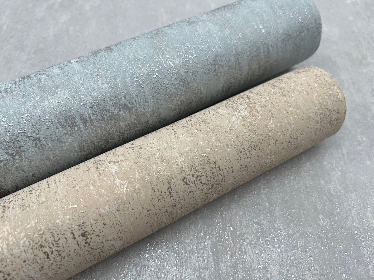 MD7212 Shimmering Patina Spa & Silver Modern Metals Wallpaper by York Wallcoverings