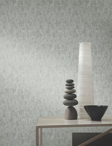 MD7212 Shimmering Patina Spa & Silver Modern Metals Wallpaper by York Wallcoverings