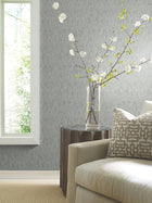 MD7212 Shimmering Patina Spa & Silver Modern Metals Wallpaper by York Wallcoverings
