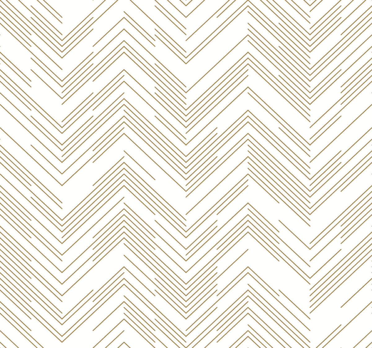 MD7222 Polished Chevron White & Gold Modern Metals Wallpaper by York Wallcoverings