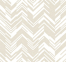 MD7222 Polished Chevron White & Gold Modern Metals Wallpaper by York Wallcoverings