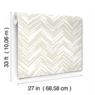 MD7222 Polished Chevron White & Gold Modern Metals Wallpaper by York Wallcoverings