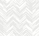 Polished Chevron White & Silver Modern Metals Wallpaper by York Wallcoverings