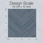 MD7224 Polished Chevron Blue & Silver Modern Metals Wallpaper by York Wallcoverings