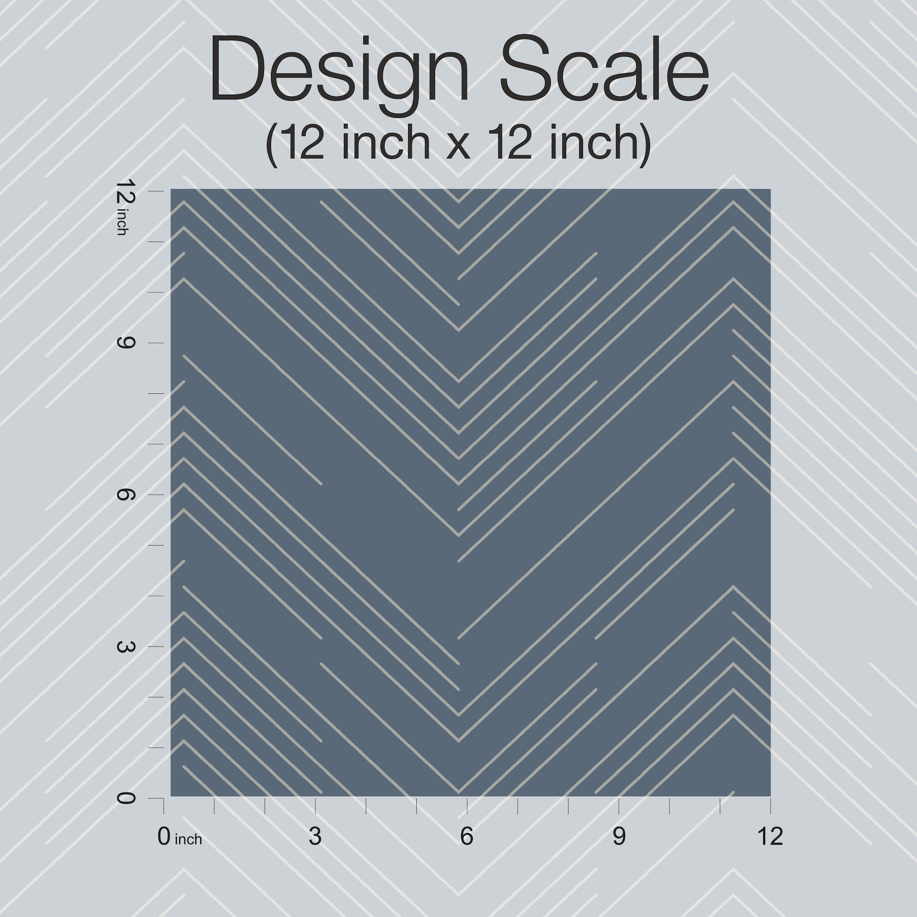 MD7224 Polished Chevron Blue & Silver Modern Metals Wallpaper by York Wallcoverings