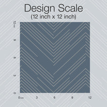 MD7224 Polished Chevron Blue & Silver Modern Metals Wallpaper by York Wallcoverings