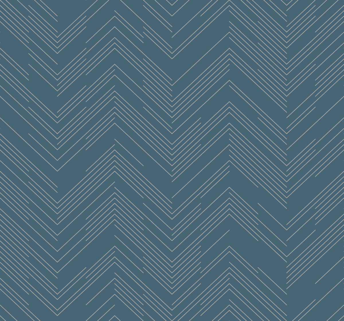 MD7224 Polished Chevron Blue & Silver Modern Metals Wallpaper by York Wallcoverings