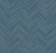 Polished Chevron Blue & Silver Modern Metals Wallpaper by York Wallcoverings