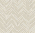 Polished Chevron Cream & Gold Modern Metals Wallpaper by York Wallcoverings