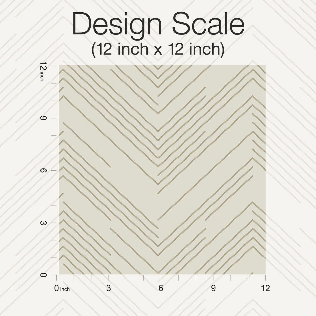 MD7225 Polished Chevron Cream & Gold Modern Metals Wallpaper by York Wallcoverings
