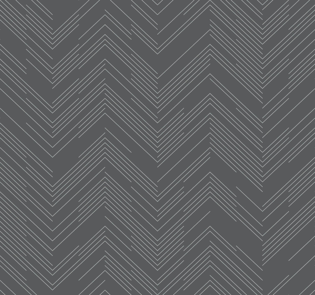 MD7226 Polished Chevron Charcoal & Silver Modern Metals Wallpaper by York Wallcoverings