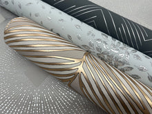 MD7226 Polished Chevron Charcoal & Silver Modern Metals Wallpaper by York Wallcoverings