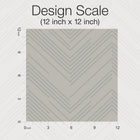 MD7227 Polished Chevron Taupe & Silver Modern Metals Wallpaper by York Wallcoverings