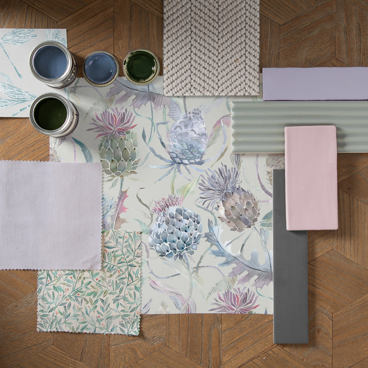 Meadwell Loganberry Wallpaper by Voyage Maison | MEADWEL/WPO/LOG