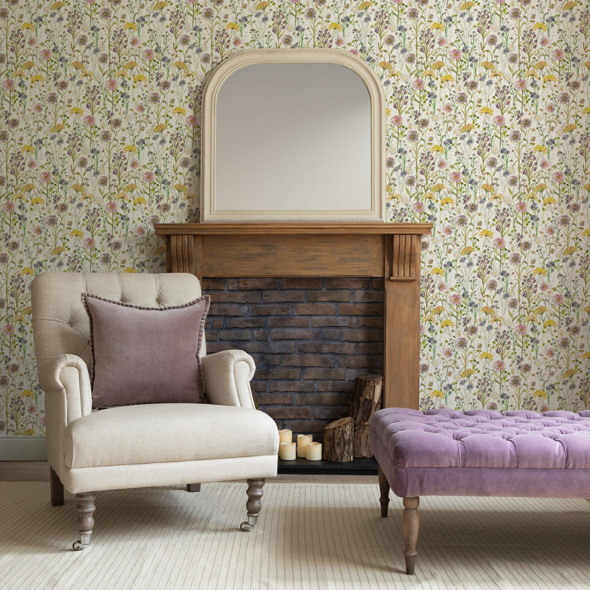Medmerry Linen Wallpaper by Voyage Maison | MEDMERR/WPO/LIN
