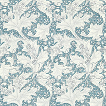 217187 Wallflower Emery Walker's House Woad Blue Wallpaper by Morris & Co