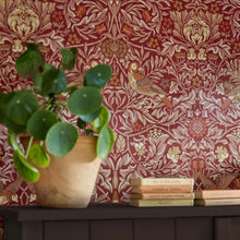 217195 Bird Emery Walker's House Madder and Weld Wallpaper by Morris & Co