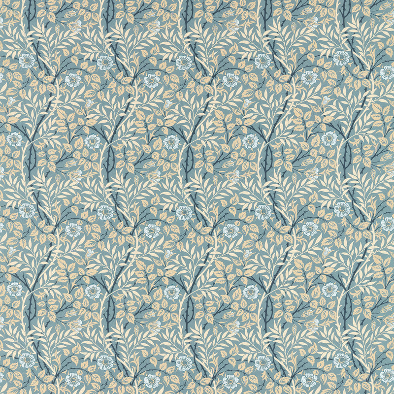 227241 Sweet Briar Morris & Friends Mineral and Linen Fabric by Morris & Co