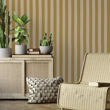 MHP-050-064 Medium Hand Painted Stripe Roll II Wallpaper by Josephine Munsey