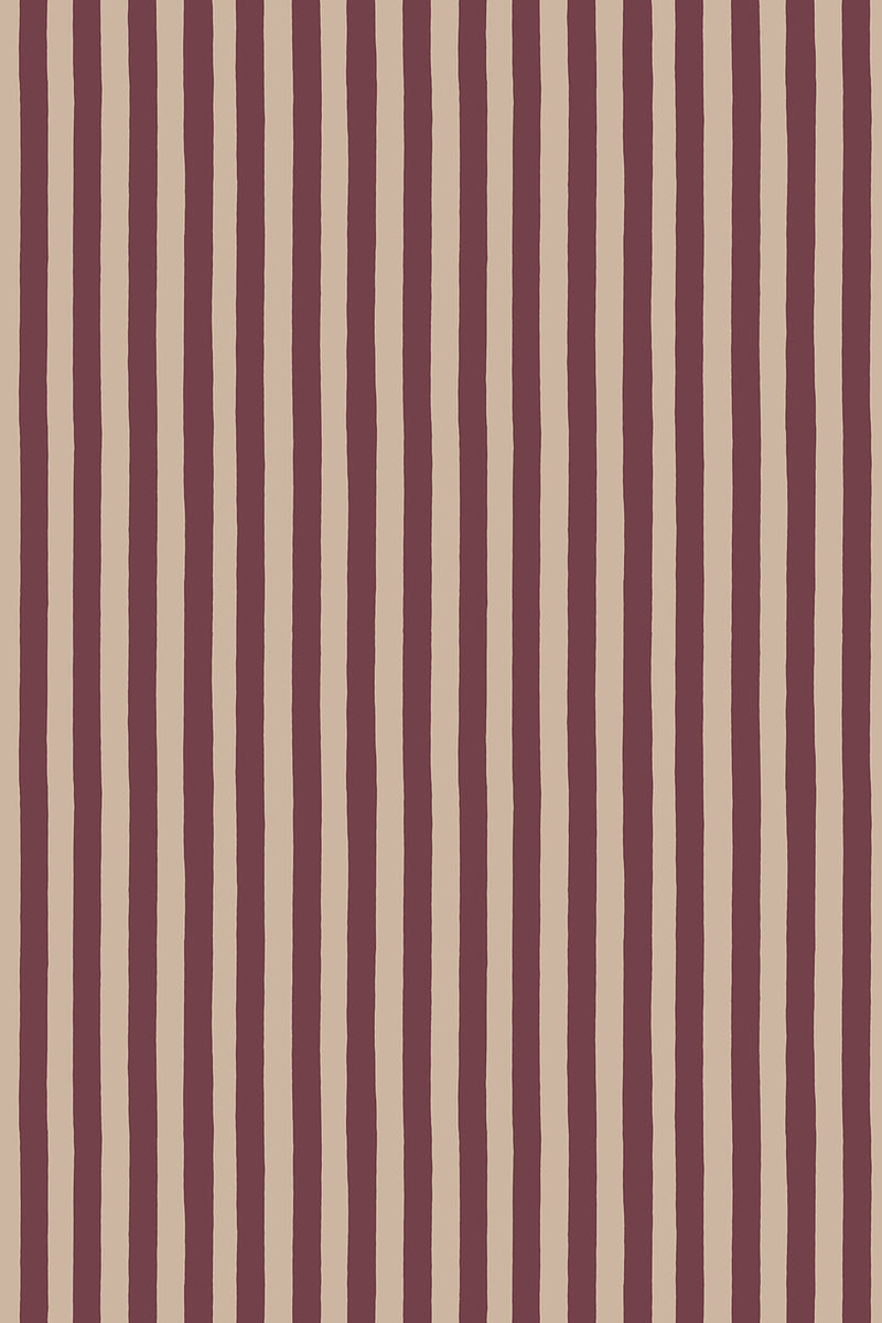 MHP-063-066 Medium Hand Pained Stripe Roll II Wallpaper by Josephine Munsey